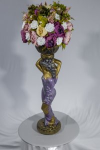 Аромаваза Кариатида цветная