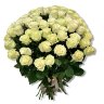 Белые розы Мондиал  70 см (232) 